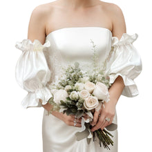 Load image into Gallery viewer, Satin Detachable Sleeves for Wedding Halloween