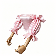 Load image into Gallery viewer, Satin Detachable Sleeves for Wedding Halloween