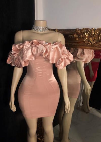 Black Girl Homecoming Dress 2023 Short Tight Off the Shoulder Satin