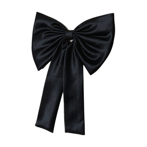 Detachable Bow for Wedding Dress Satin with Tail