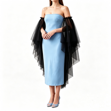 Load image into Gallery viewer, Detachable Tulle Cape Sleeves for Wedding Halloween