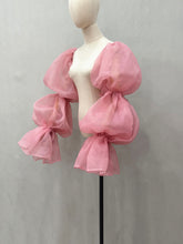 Load image into Gallery viewer, Puffy Detachable Organza Sleeves for Wedding