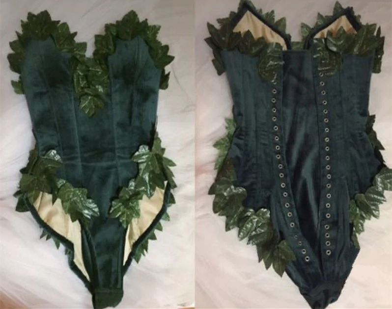 Halloween Bodysuits Women Sexy Costume Leotard Poison Ivy Corset Leaf AnnaCustomDress Halloween Bodysuits Women Sexy Costume Leotard Poison Ivy Corset Leaf AnnaCustomDress