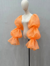 Load image into Gallery viewer, Puffy Detachable Organza Sleeves for Wedding