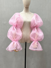 Load image into Gallery viewer, Puffy Detachable Organza Sleeves for Wedding