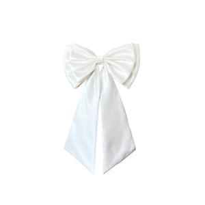 Detachable Bow for Wedding Dress Satin 2 Layers with Short Tails