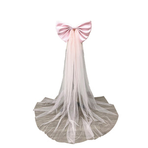 Long Bow Detachable for Wedding Dress 53" Tulle Tails