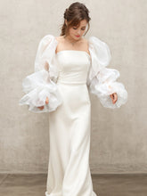 Load image into Gallery viewer, Puffy Detachable Organza Sleeves for Wedding