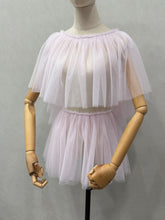 Load image into Gallery viewer, Two-piece Tulle Cape Mini Over-skirt Photography Dresses Halloween