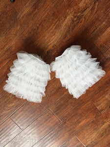 Detachable Sleeves for Women Tulle Tiered Short
