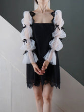 Load image into Gallery viewer, Detachable Sleeves for Women Dress Tulle with Bow(s)
