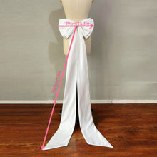 Load image into Gallery viewer, Detachable Bow for Wedding Dress Satin 2 Layers with 59&quot; Train