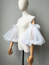 Load image into Gallery viewer, Wedding Sleeves Tulle for Bride Detachable