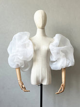 Load image into Gallery viewer, Wedding Sleeves Organza for Bride Detachable