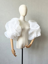 Load image into Gallery viewer, Wedding Sleeves Organza for Bride Detachable