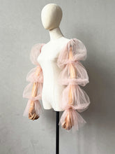 Load image into Gallery viewer, Wedding Sleeves Tulle for Bride Detachable Puffy