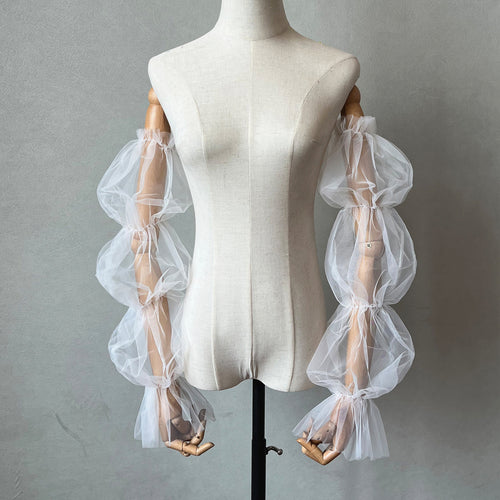 Bride Sleeves Detachable Tulle for wedding