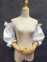 Load image into Gallery viewer, Wedding Sleeves for Bride Detachable Satin