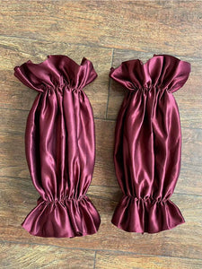 Wedding Sleeves for Bride Detachable Satin