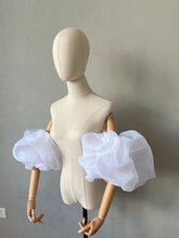 Load image into Gallery viewer, Detachable Sleeves for Wedding Dress Organza Puffy