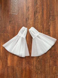 Wedding Sleeves for Dress Tulle Ruched