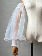 Load image into Gallery viewer, Bridal Sleeves Detachable for Wedding Dress Tulle Finished Edge