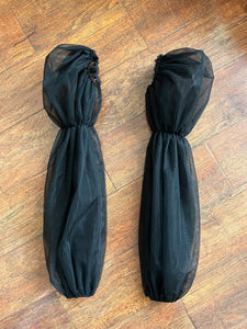 Detachable for Wedding Dress Tulle Black