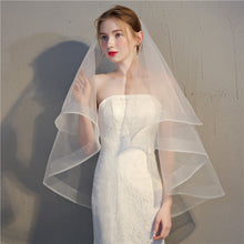 Load image into Gallery viewer, Horsehair Veil 2 Tier with Metal Comb
