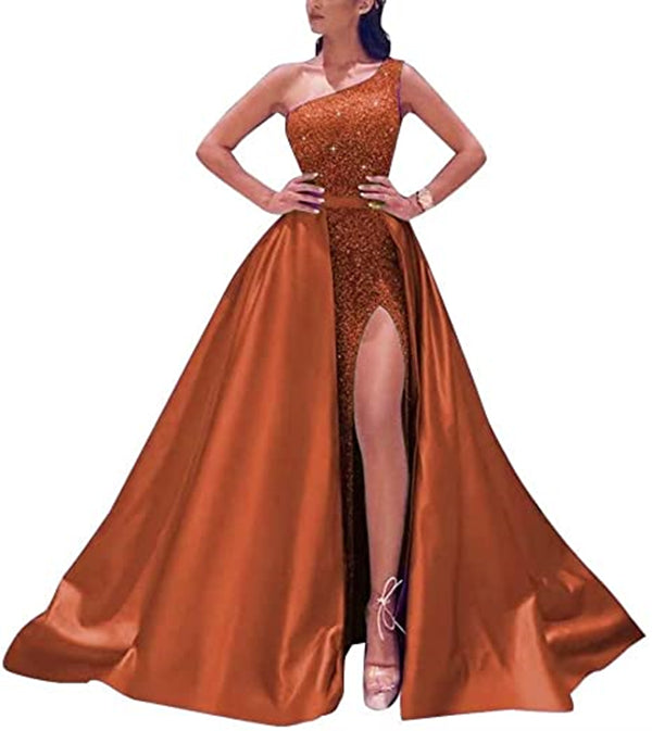 burnt orange homecoming dress Cute Bodycon Cowl Neck Silk Satin Short PD443 US14 / Orange Body Shape Burnt Orange Prom Dress 2023