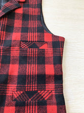 Load image into Gallery viewer, Red Plaid Christmas Vest for Women Unisex Men