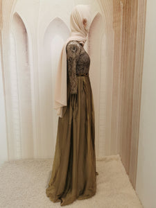 Lace Muslim Photography Dresses Floor Length Elegant 2021