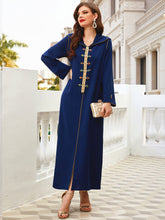 Load image into Gallery viewer, Light luxury Muslim Photography Dresses 2021 Long Sleeve Crystal