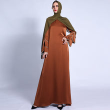 Load image into Gallery viewer, A Line Muslim Photography Dresses 2021 Long Sleeve Beaded Maxi Dress