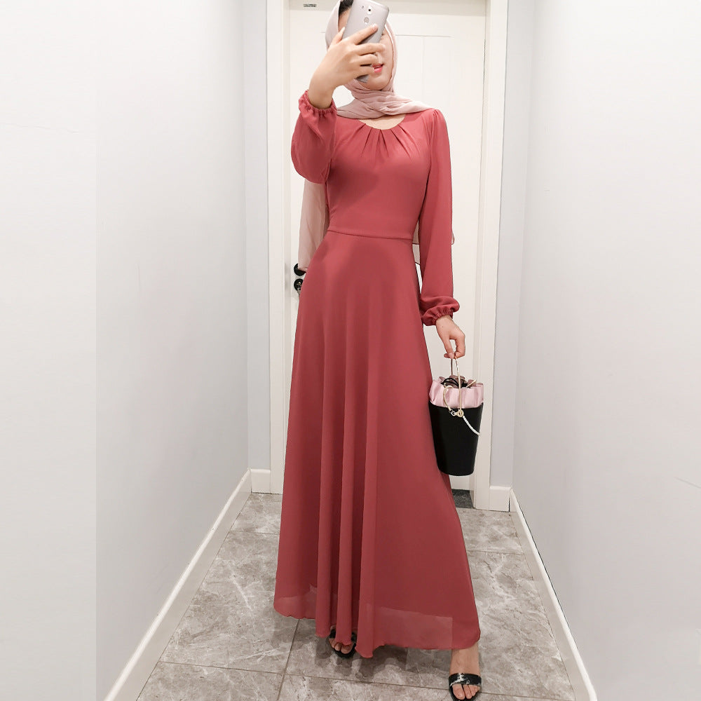 Chiffon Elegant Muslim Photography Dresses 2021 Maxi Dress For women w – AnnaCustomDress