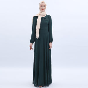 Chiffon Elegant Muslim Photography Dresses 2021  Maxi Dress For women with Hijab