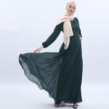 Load image into Gallery viewer, Chiffon Elegant Muslim Photography Dresses 2021  Maxi Dress For women with Hijab