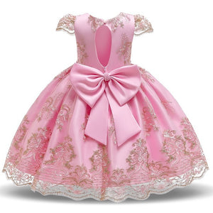Lace Ball Gown Photography Dresses For Girls Princess Formal Prom Big Bowknot