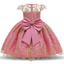 Load image into Gallery viewer, Lace Ball Gown Photography Dresses For Girls Princess Formal Prom Big Bowknot