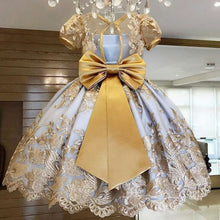 Load image into Gallery viewer, Lace Ball Gown Photography Dresses For Girls Princess Formal Prom Big Bowknot