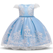 Load image into Gallery viewer, Lace Ball Gown Photography Dresses For Girls Princess Formal Prom Big Bowknot
