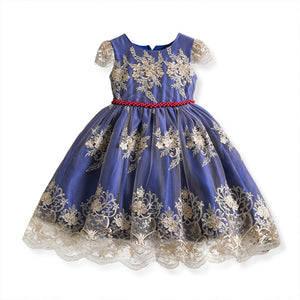 Lace Ball Gown Photography Dresses For Girls Princess Formal Prom Big Bowknot