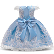 Load image into Gallery viewer, Lace Ball Gown Photography Dresses For Girls Princess Formal Prom Big Bowknot