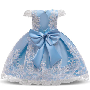 Lace Ball Gown Photography Dresses For Girls Princess Formal Prom Big Bowknot