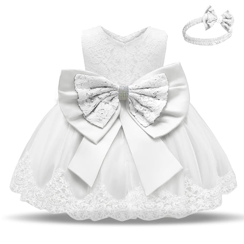 Lace Flower Princess Photography Dresses For Baby Girls Birthday Ball Gown Prom
