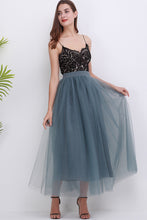 Load image into Gallery viewer, Tulle A-line Puffy Long Skirt with Pleats