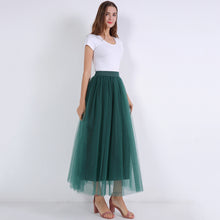 Load image into Gallery viewer, Tulle A-line Puffy Long Skirt with Pleats