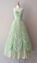 Load image into Gallery viewer, Princess Mint Prom Dress 2023 Ball Gown Strapless Tulle