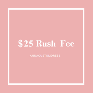 $25 Rush Fee - Arrive in 9-12 days