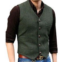 Load image into Gallery viewer, Men&#39;s Suit Vest Made-to-Order Burgundy Wedding Prom Waistcoat