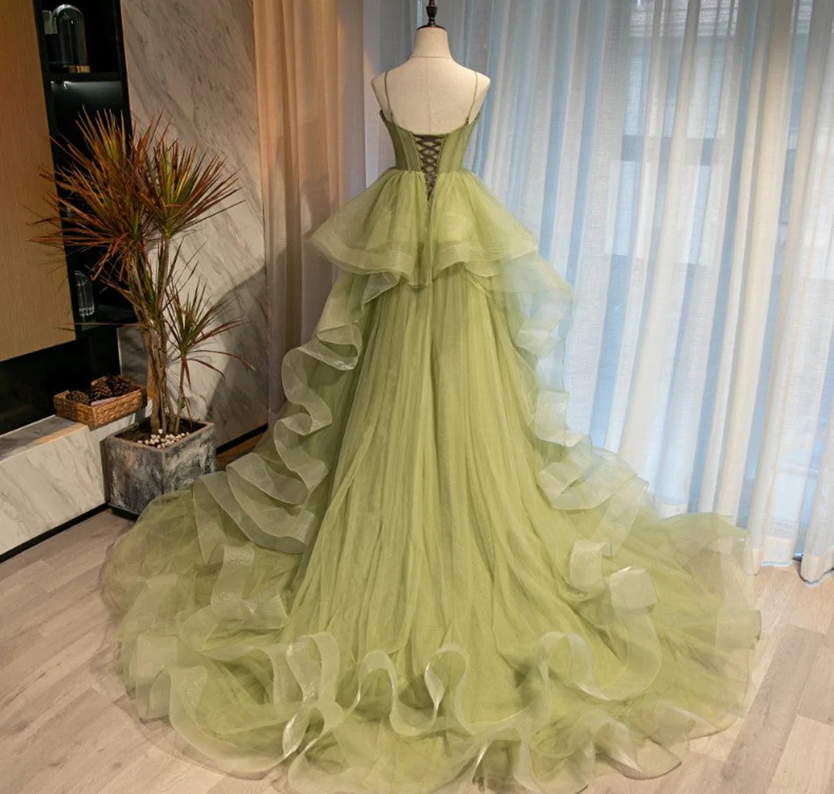 corset prom dresses 2023 Adora Design 3210 Strapless Glitter Tulle Corset Prom Gown